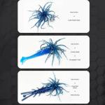 Soft Sea Urchin Lures for Bass and Trout