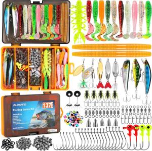 137-Piece Fishing Lure Set for Bass and Trout