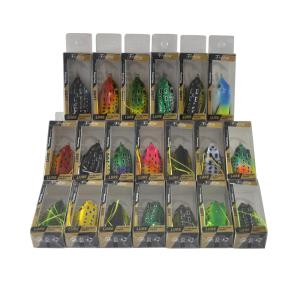 20 Rubber Frog Fishing Lures with Hooks