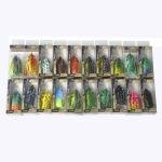 20 Rubber Frog Fishing Lures with Hooks