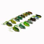 20 Rubber Frog Fishing Lures with Hooks