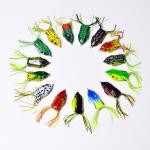 20 Rubber Frog Fishing Lures with Hooks