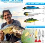 137-Piece Fishing Lure Set for Bass and Trout