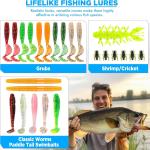 137-Piece Fishing Lure Set for Bass and Trout