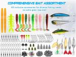 137-Piece Fishing Lure Set for Bass and Trout