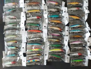 40pcs Largemouth Bass Minnow Crankbait Fishing Lures