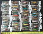 40pcs Largemouth Bass Minnow Crankbait Fishing Lures