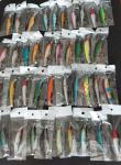 40pcs Largemouth Bass Minnow Crankbait Fishing Lures