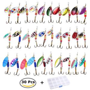 30 Fishing Lures Set for Bass and Trout