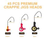 45-Piece Fishing Jig and Hook Set