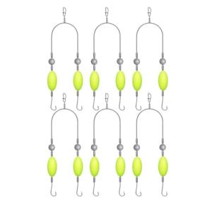 Double-Hook Bottom Rig Bait - 6 Pack