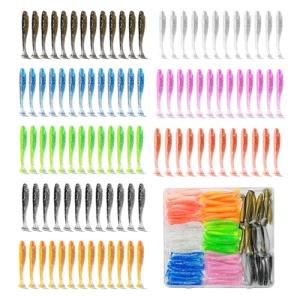 3" Paddle Tail Soft Fishing Lures - 96 Pcs
