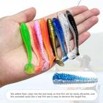 3" Paddle Tail Soft Fishing Lures - 96 Pcs