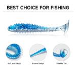 3" Paddle Tail Soft Fishing Lures - 96 Pcs