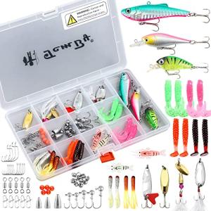 TCMBY Fishing Lures Tackle Kit for Trout & Bass