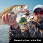 Silicone Sea Urchin Lures for Bass Fishing