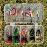Rooster Tail Fishing Lures – 10pcs Spinner Bait Kit