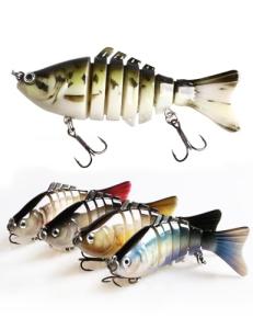 Multi-Jointed Fishing Lures Kit with Hooks