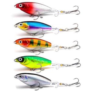Whopper Popper Fishing Lure with 3D Eyes