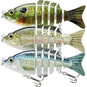 TRUSCEND Multi-Jointed Fishing Lures for Bass