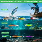 FONMANG 2026 Fishing Lure Kit for Bass & Trout