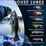 27-Piece Fishing Lures Kit for Bass and Trout