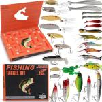 27-Piece Fishing Lures Kit for Bass and Trout