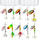 10-Piece Metal Spinnerbait Kit for Bass & Trout