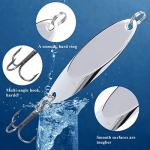 FREGITO 5-Pack Metal Fishing Spoons and Lures