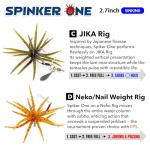 Japanese Soft Plastic Bass Fishing Lure 2.7-Inch