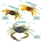 FishingPepo 3-Pack Soft Plastic Crab Lures