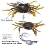 FishingPepo 3-Pack Soft Plastic Crab Lures