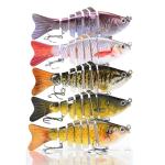 Multi-Segmented Glide Swim Bait Lures (5-Pack)