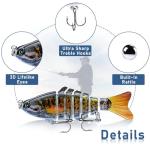 Multi-Segmented Glide Swim Bait Lures (5-Pack)