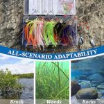 Richary 6-Piece Spinner Bait Kit for Bass