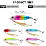 Saltwater Jigs Fishing Lures with Sharp Hooks