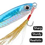 Saltwater Jigs Fishing Lures with Sharp Hooks
