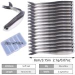 LURESMEOW 30pcs Soft Plastic Paddle Tail Lures