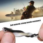 LURESMEOW 30pcs Soft Plastic Paddle Tail Lures