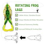 10 Bionic Frog Lures with Double Propellers