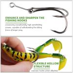 10 Bionic Frog Lures with Double Propellers