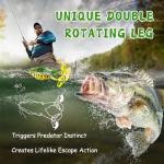 10 Bionic Frog Lures with Double Propellers