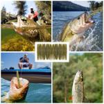 Senko Soft Plastic Fishing Lures 5" Green Pumpkin