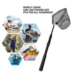 Collapsible Telescopic Fishing Net with Adjustable Handle
