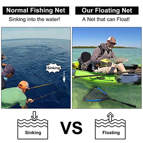PLUSINNO Collapsible Floating Fishing Net for All Species