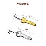 Funny Bass Fishing Lures - 4Pcs Set (Silver, Gold)