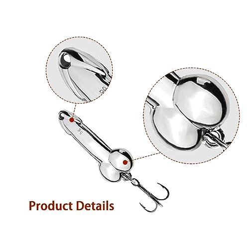 Funny Bass Fishing Lures - 4Pcs Set (Silver, Gold)