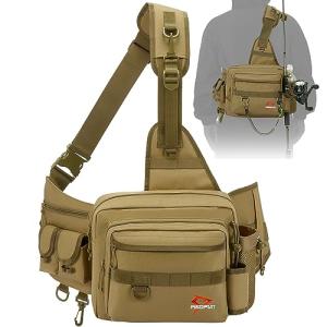 Piscifun Water-Resistant Sling Fishing Tackle Bag