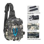 Piscifun Water-Resistant Fishing Tackle Sling Bag