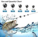 Gourami Fishing Weights Sinkers – Removable Round, 230pcs/107pcs